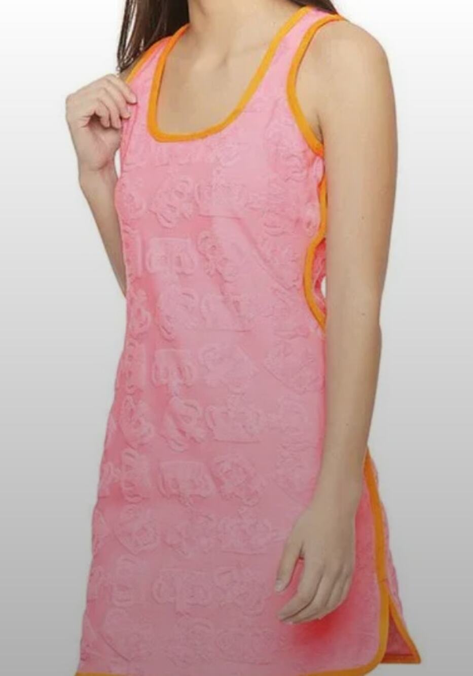 Juicy by Juicy Couture Terry Cloth Mini Dress Pink Orange Size Medium